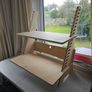 Adjustable Standing Desk Converter / Wooden Desk Riser (Birch Plywood) Image 10