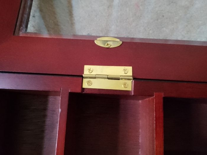 Mahogany display cases
