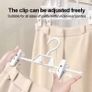 White Plastic Hangers with Clips for Skirts or Trousers White Plastic Hangers with Clips for Skirts or Trousers x20 Image 5