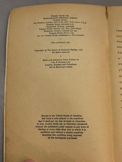 Selected Verse by Rudyard Kipling 1977