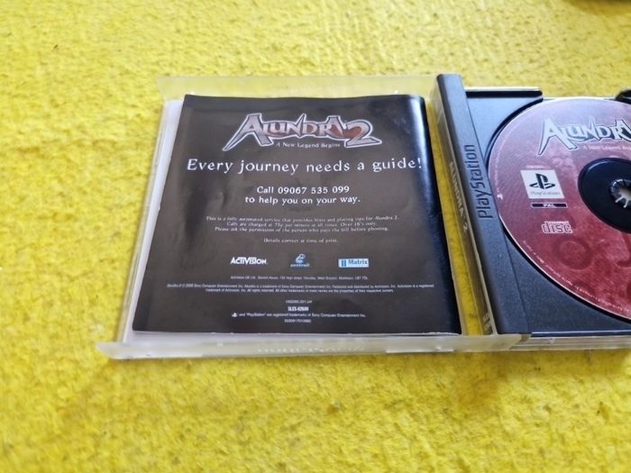Alundra 2 PlayStation1 Ps1 PlayStation2 Ps2 Games Original