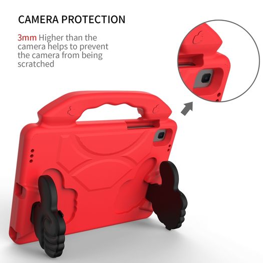For Samsung Galaxy Tab A8 10.5 2021 Case Kids Shockproof Tablet Smart Cover With Thumbs UP EVA New Red - FHT04SMTK4