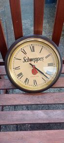 Schweppes advertising pub wall clock ,very clean nice condition working, see pictures for condition,sold as seen .