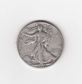 USA, Half Dollar, 1947, 90% silver coin (no. 474)