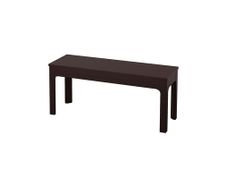 bench Ikea black brown heavy