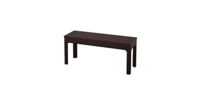 bench Ikea black brown heavy