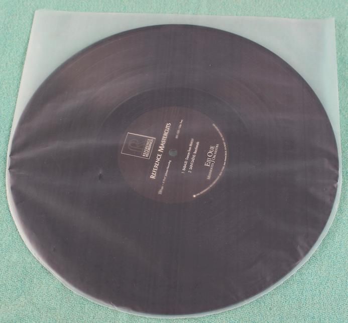 For DEMONSTRATION Only: 25 X 12 Inch DELUXE Anti-static Inner Sleeves With Rounded Bottom (Nagaoka Style)