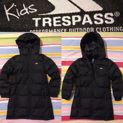 Trespass Waterproof Padded Hooded Jacket, Black
