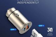 LDNIO C506Q Portable Mobile Phone Car Charger Zinc Alloy Material Fast Car Charger Wholesale PD/QC 4.0+ Total 30 W With Micro Cable.