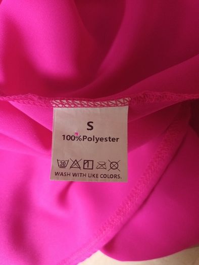 Cerise Pink Shirt Dress With A Selt Tie Belt.  S. 12. New.