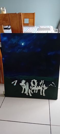 Pair Of Large Original Oil On Canvas Paintings