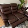 2 seaters recliner leather sofas Image 2
