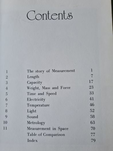 The Wonders 0f Measurment By Owen S Lieberg. Hardback C/w Dustjacket.  In Very Good Condition.