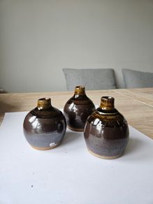 Trio of Vintage Stoneware Bottles