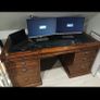 Vinatge Pedestal Desk Image 2