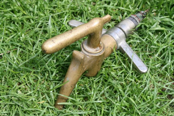 Vintage Heavy Brass Beer Barrel Keg Whisky Cask Tap Breweriana Home Bar Pub