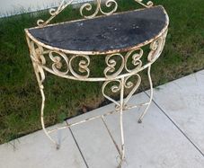 Vintage Console / Hall Table - Wrought Iron.