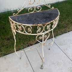 Vintage Console / Hall Table - Wrought Iron.