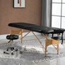 Birchwood Lightweight Portable Massage Table With Arm Rest Black Image 2