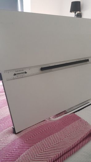 Architect artist drawing table
