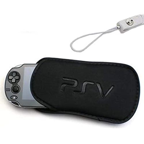 PS Vita 1000 2000 Protective Soft Pouch Cover Case with Strap PSV1000 PSV 2000