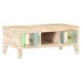 Coffee Table 100x55x40 cm Rough Acacia Wood Image 9