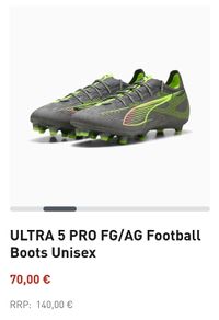 ULTRA 5 PRO FG/AG Football Boots - size 5