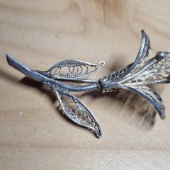 Vintage Silver Marcasite Brooch