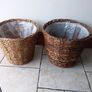 Weaved Plant Pots (2) Twigs Image 3
