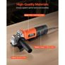 Angle Grinder, 114.3mm Electric Grinder Power Tool, 4.5Amps 12000RPM High-Speed Corded Angle Grinders with Adjustable Dust Guard for Metal Grinding, Cutting, Rust Removal Disc Not Included Image 5