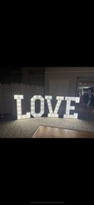 4ft Giant Love Letters