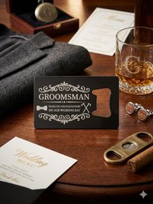Groomsman Stainless Steel Bottle Opener