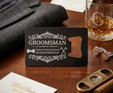 Groomsman Stainless Steel Bottle Opener