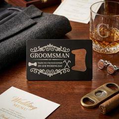 Groomsman Stainless Steel Bottle Opener