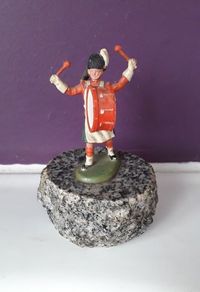 ORNAMENT - Vintage - Scottish - Granite Base