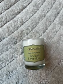 Lime basil & mandarin Celtic candle