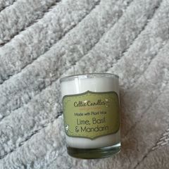 Lime basil & mandarin Celtic candle