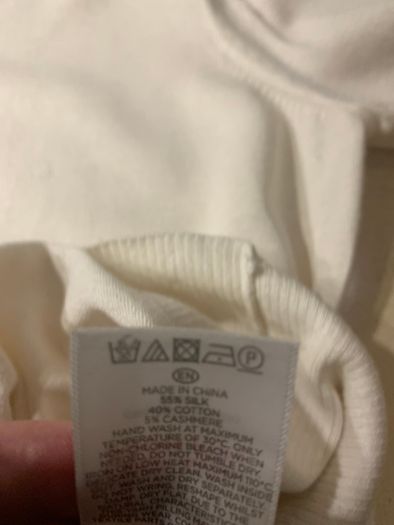 Hobbs cream silk blend cardigan 12/14
