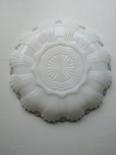 Vintage Milk Glass Plate