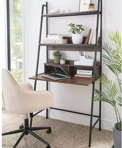 Desk with shelves