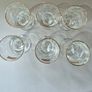 Vintage 1960s Gold Label Barley Wine Stemmed Glasses - Set of 6 Near Mint Image 2