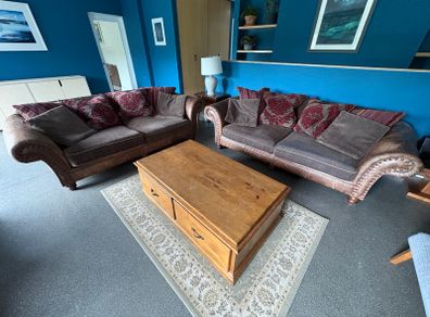 Pair of 3 seater sofas