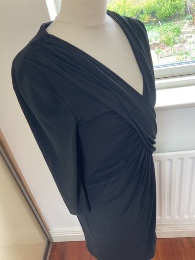 Planet Black Dress with flattering neckline- Size 8'