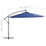 Cantilever Umbrella with LED Lights Azure Blue 350 cm Image 9