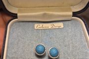 Modern Green Earrings