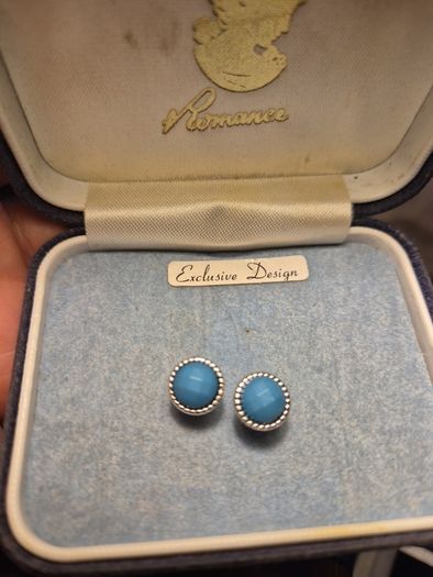 Modern Green Earrings