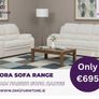 New 3+2 Grey Tora Fabric Sofa Range Image 3