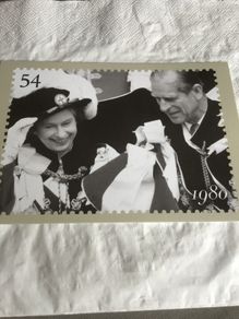 Queen Elizabeth II postcard
