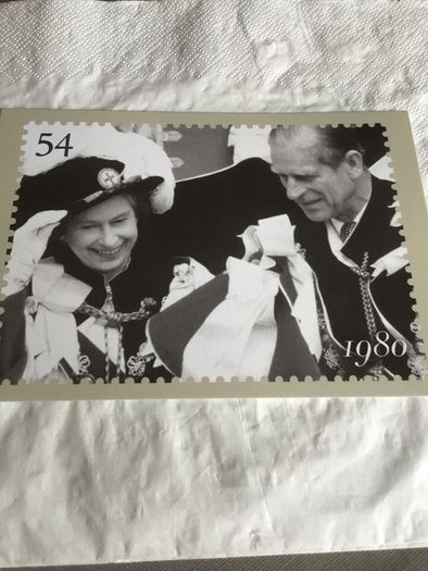 Queen Elizabeth II postcard