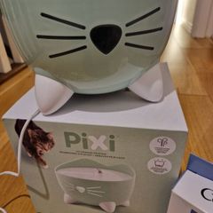 Pixi cat drinking Fontaine